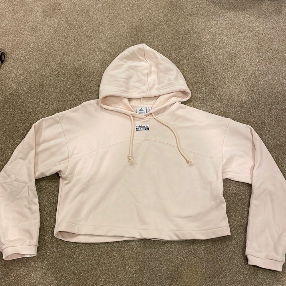 Adidas boxy cropped Hoodie